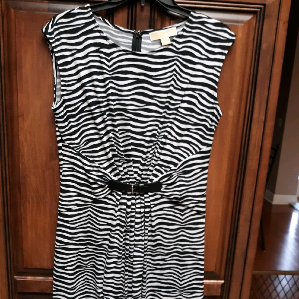 Michael Kors Zebra Sleeveless Dress